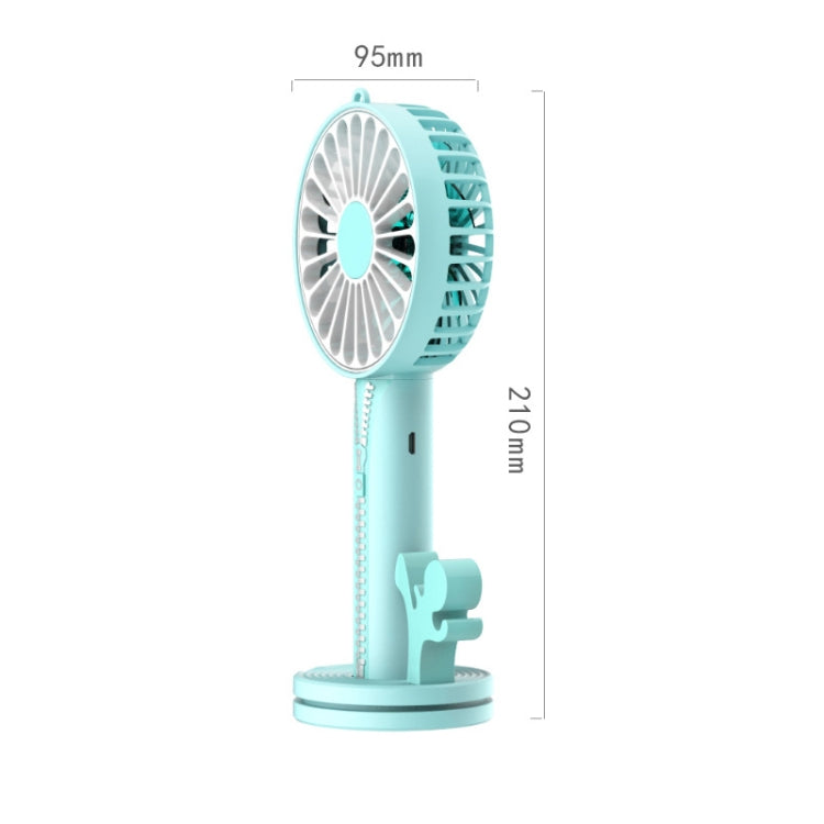 Zipper Fan USB Mini Handheld Fan Portable with Stand Base(Lvory White) - Electric Fans by PMC Jewellery | Online Shopping South Africa | PMC Jewellery