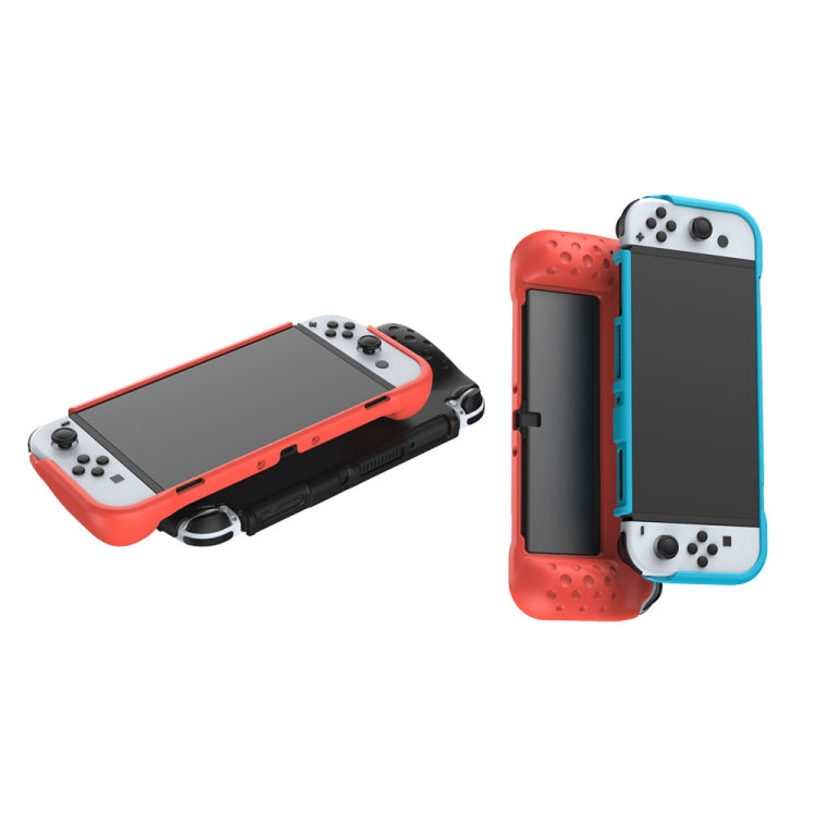 DOBE TNS-1142 Anti-Slip Anti-Fall Game Console Soft Shell Protective Cover For Nintendo Switch OLED(Red) - Cases by DOBE | Online Shopping South Africa | PMC TechLife | Buy Now Pay Later Mobicred