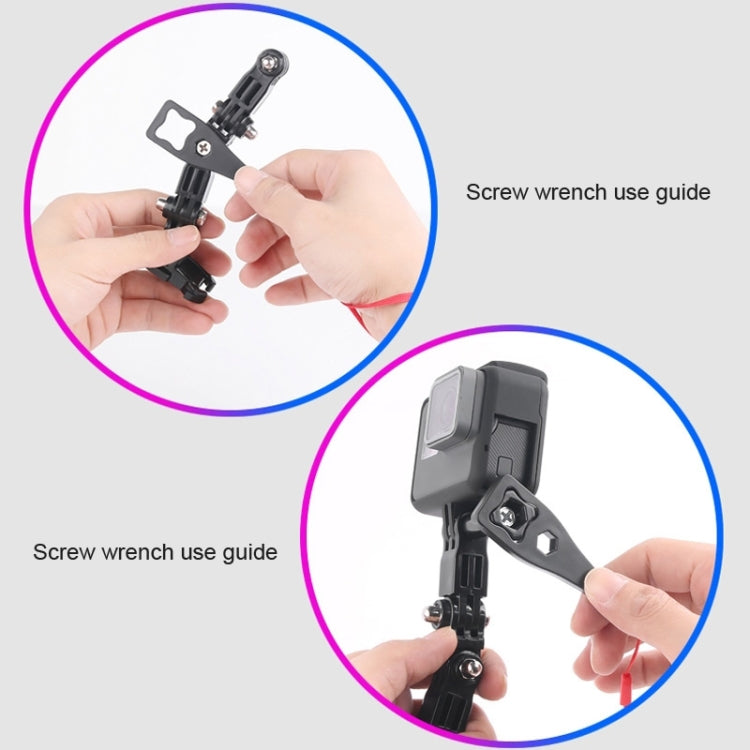 2 Set Cycling Helmet Adhesive Multi-Joint Arm Fixed Mount Set for GoPro Hero11 Black / HERO10 Black / GoPro HERO9 Black / HERO8 Black / HERO7 /6 /5 /5 Session /4 Session /4 /3+ /3 /2 /1, DJI Osmo Action and Other Action Cameras Top Combo Kit -  by PMC Jewellery | Online Shopping South Africa | PMC Jewellery