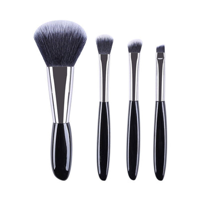 4 In 1 Black Pebbles Makeup Brush Set Eyeshadow Brush Foundation Brush Portable Makeup Brush,Style: Bare Brush - Makeup Brushes by PMC Jewellery | Online Shopping South Africa | PMC Jewellery