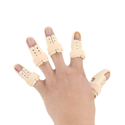 4 PCS Finger Splint Brace Adjustable Finger Support Protector For Fingers Arthritis Joint Finger Injury, Specification: No. 1: 42-48mm(Complexion) - Corrector by PMC Jewellery | Online Shopping South Africa | PMC Jewellery