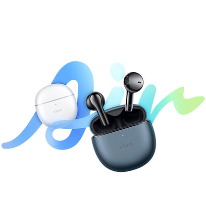 vivo TWS Air Half In-Ear Wireless Dual Microphone AI Call Noise Reduction Bluetooth Earphones(Blue) - TWS Earphone by vivo | Online Shopping South Africa | PMC Jewellery
