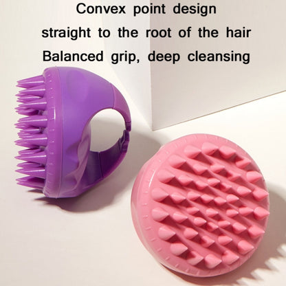 Round Hair Washing Brush Silicone Wet & Dry Multipurpose Massage Brush(Pink) - Combs by PMC Jewellery | Online Shopping South Africa | PMC Jewellery