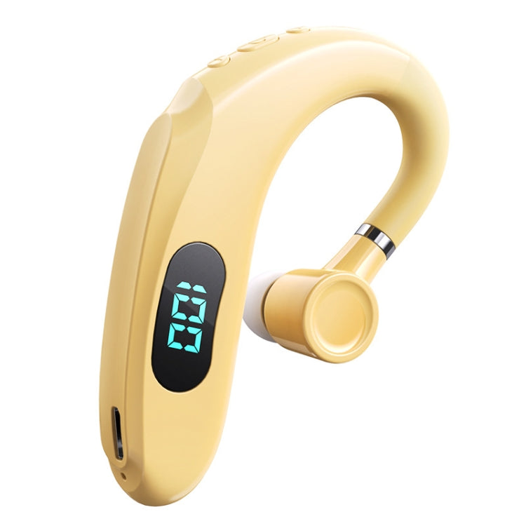 Q20 Bluetooth 5.2 Business Digital Display Sports Earhook Stereo Earphone(Yellow) - Bluetooth Earphone by PMC Jewellery | Online Shopping South Africa | PMC Jewellery