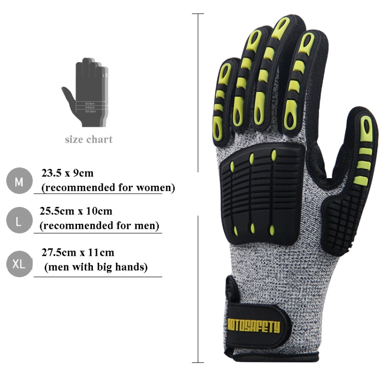 ROTOSAFETY RZT-HFZ20 Shock-Proof Anti-Smashing Anti-Cutting Anti-Collision Gloves TPR Mechanical Maintenance Fire Rescue Miners Mining Anti-Stab Gloves, Size: XL - Workplace Safety Supplies by PMC Jewellery | Online Shopping South Africa | PMC Jewellery