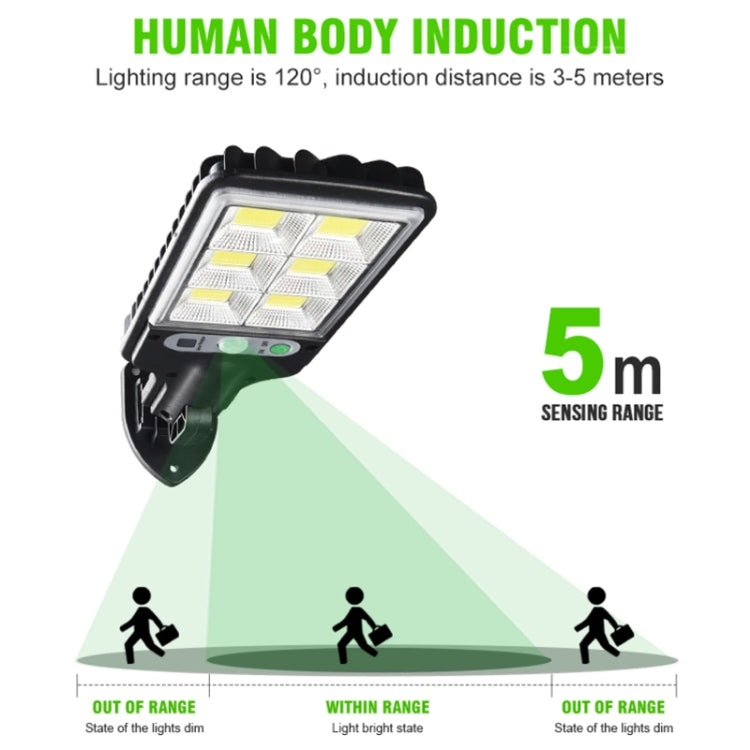 Solar Street Light LED Human Body Induction Garden Light, Spec: 616B-72 COB - LED Street Light by PMC Jewellery | Online Shopping South Africa | PMC Jewellery