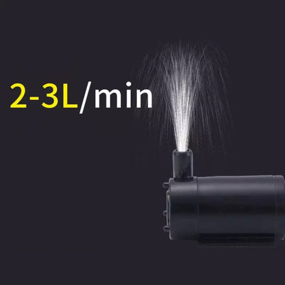 Quiet Mini Horizontal Vertical Submersible Pump, Style: Black Vertical - Fish Tanks & Accessories by PMC Jewellery | Online Shopping South Africa | PMC Jewellery