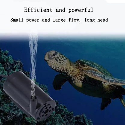 Quiet Mini Horizontal Vertical Submersible Pump, Style: Black Vertical - Fish Tanks & Accessories by PMC Jewellery | Online Shopping South Africa | PMC Jewellery