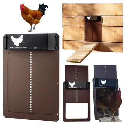 B177  Light-Sensitive Automatic Chicken Coop Door Hen House Pet Door - Pet Screen Doors by PMC Jewellery | Online Shopping South Africa | PMC Jewellery