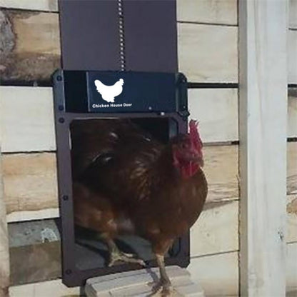 B177  Light-Sensitive Automatic Chicken Coop Door Hen House Pet Door - Pet Screen Doors by PMC Jewellery | Online Shopping South Africa | PMC Jewellery
