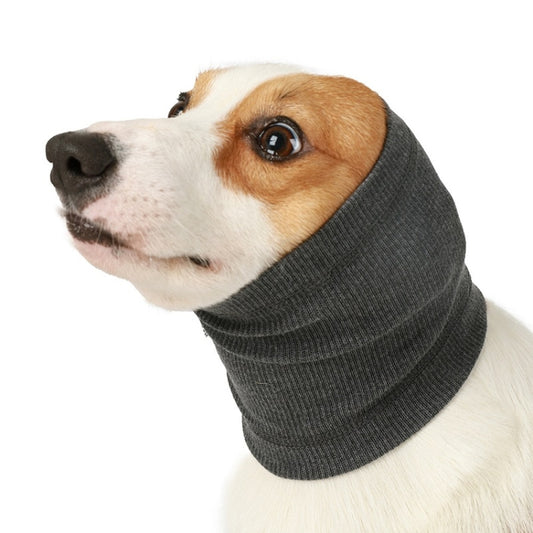 Dog Comforting Headgear Pet Scare Prevention Headscarf, Specification: S(Grey) - Caps by PMC Jewellery | Online Shopping South Africa | PMC Jewellery