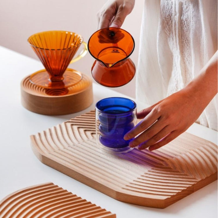 Large Wavy Wooden Tray Photography Shooting Props - Wooden Props by PMC TechLife | Online Shopping South Africa | PMC TechLife