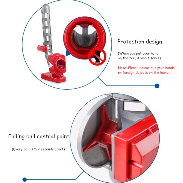 2 in 1 Tennis & Baseball Automatic Serving Machine(Red) - Toy Sports by PMC Jewellery | Online Shopping South Africa | PMC Jewellery