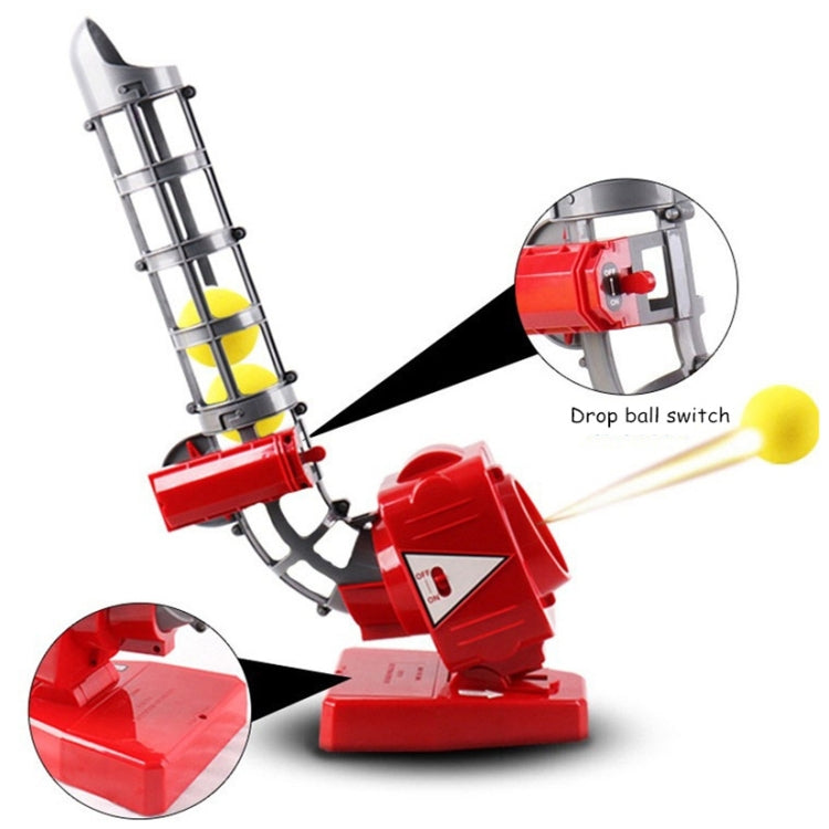 2 in 1 Tennis & Baseball Automatic Serving Machine(Red) - Toy Sports by PMC Jewellery | Online Shopping South Africa | PMC Jewellery