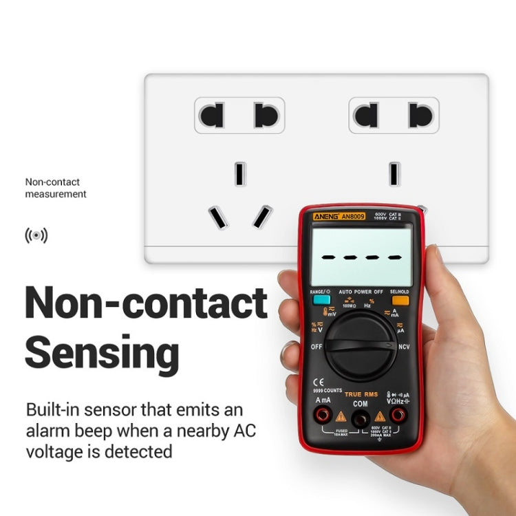 ANENG AN8009 NVC Digital Display Multimeter, Specification: Standard(Blue) - Current & Voltage Tester by ANENG | Online Shopping South Africa | PMC Jewellery | Buy Now Pay Later Mobicred