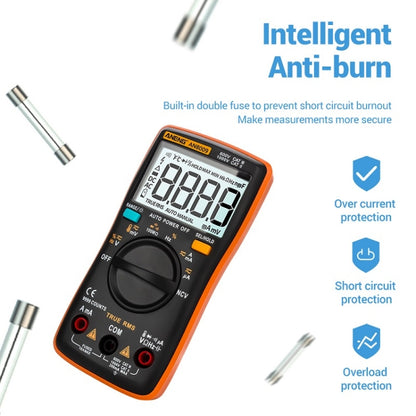 ANENG AN8009 NVC Digital Display Multimeter, Specification: Standard with Cable(Blue) - Current & Voltage Tester by ANENG | Online Shopping South Africa | PMC Jewellery | Buy Now Pay Later Mobicred