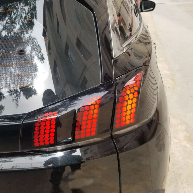 5 PCS Car Honeycomb Tail Lamp Film Universal Personality Modified Light Film Sticker(Carbon Fiber Black) - Auto Film by PMC Jewellery | Online Shopping South Africa | PMC Jewellery