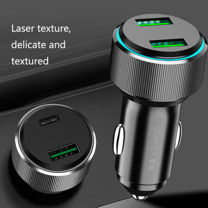 QIAKEY TM313 Dual Port Fast Charge Car Charger - Car Charger by QIAKEY | Online Shopping South Africa | PMC Jewellery