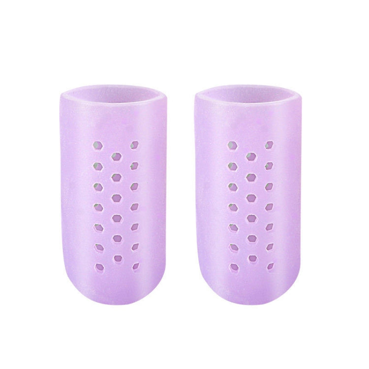 10 Pairs With Hole Toe Set High Heels Anti-Wear Anti-Pain Toe Protective Cover, Size: L(Purple) - Corrector by PMC Jewellery | Online Shopping South Africa | PMC Jewellery