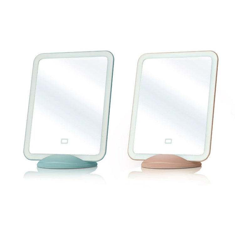 Flydee FD008-1 Portable LED Makeup Mirror With Bracket Wall Hanging Vertical Dual-Use Makeup Mirror(Blue) - Mirror by Flydee | Online Shopping South Africa | PMC Jewellery