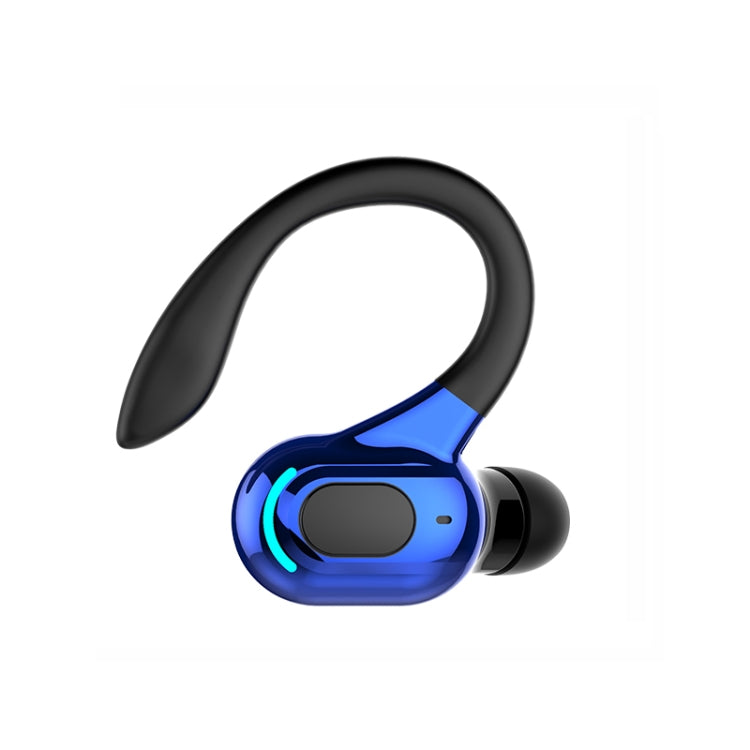 F8 Bluetooth 5.1 Ear-Mounted Stereo Wireless Sports Earphone(Black+Blue) - Bluetooth Earphone by PMC Jewellery | Online Shopping South Africa | PMC Jewellery