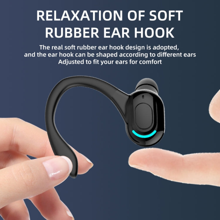F8 Bluetooth 5.1 Ear-Mounted Stereo Wireless Sports Earphone(Black) - Bluetooth Earphone by PMC TechLife | Online Shopping South Africa | PMC TechLife