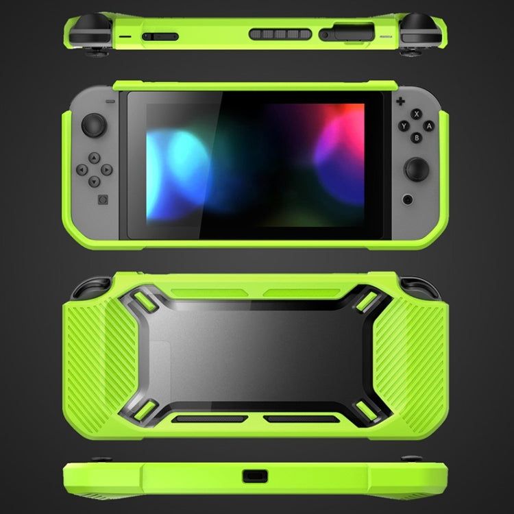 Scratch-Resistant Back Cover For Nintendo Switch(Green + White) - Cases by PMC TechLife | Online Shopping South Africa | PMC TechLife