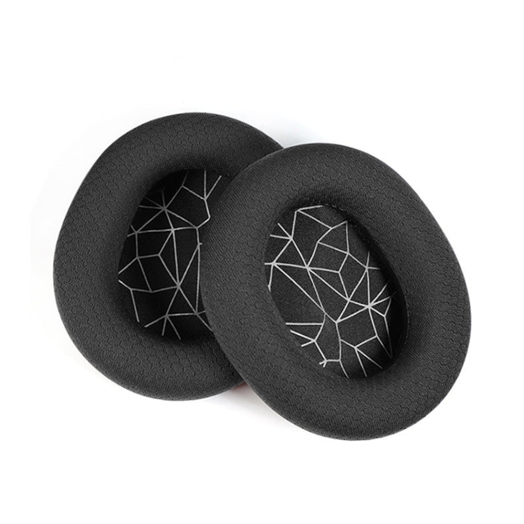 1 Pair Sponge Headset Pad for Steelseries Arctis Pro / Arctis 3 / 5 / 7(White Print Mesh) - Earmuff & Pad by PMC TechLife | Online Shopping South Africa | PMC TechLife