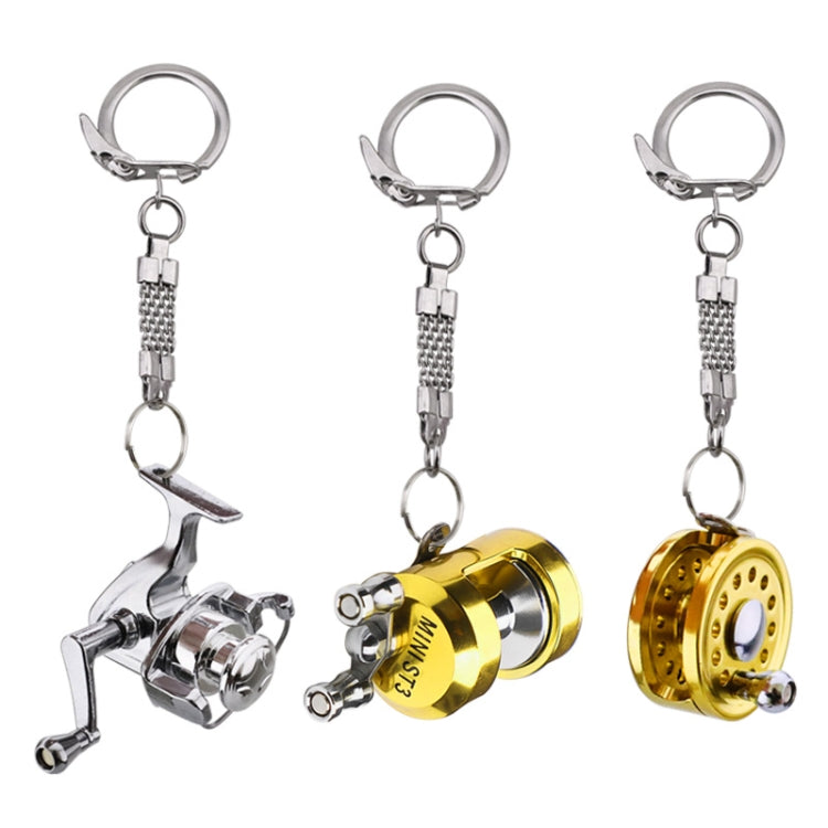 Metal Fishing Wheel Decoration Pendant Mini Wheel Fish Key Chain, Color: A - Key Rings by PMC Jewellery | Online Shopping South Africa | PMC Jewellery