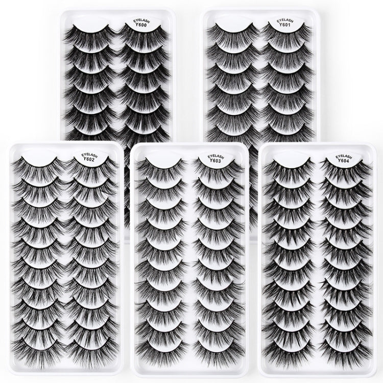 10 Pairs 3D Cat Eye False Eyelashes Naturally Thick And Fluffy Eyelashes(Y600) - Eyes by PMC Jewellery | Online Shopping South Africa | PMC Jewellery