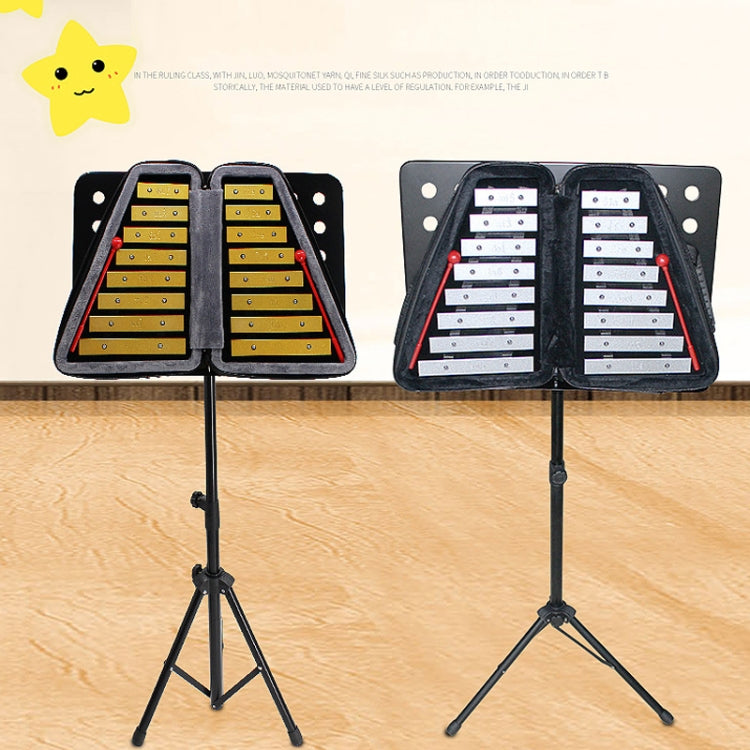 JZ-35 16-Tone Double Row Carillon Orff Percussion Instrument, Color: Silver With Shelf - free shipping - PMC TechLife - Order now!