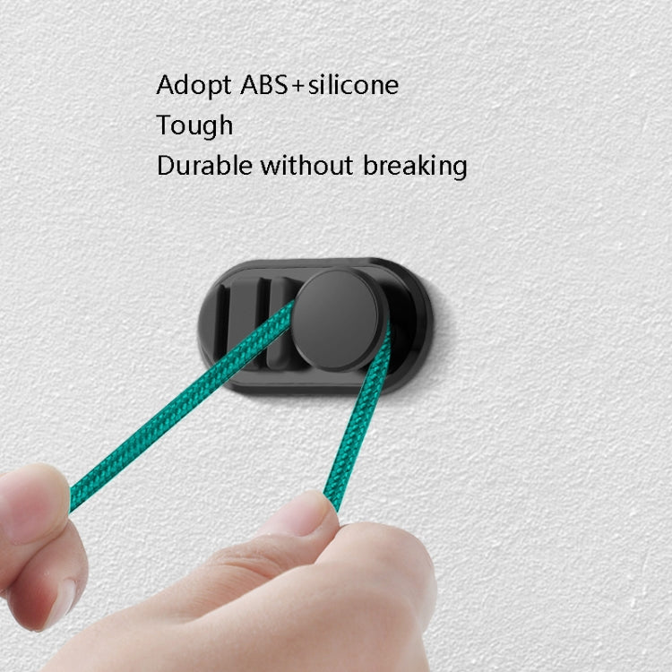3 PCS Car Sticky Storage Data Cable Hook(Black) - Auto Fastener & Clips by PMC TechLife | Online Shopping South Africa | PMC TechLife