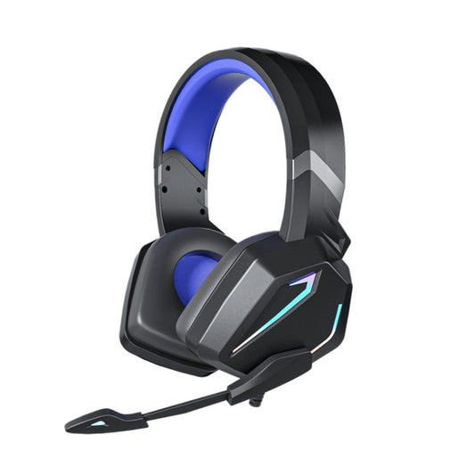 Soyto SY-G20 RGB Dual Streamer Gaming Computer Headset, Style: Lighting Version (Black Blue) - Multimedia Headset by Soyto | Online Shopping South Africa | PMC Jewellery | Buy Now Pay Later Mobicred