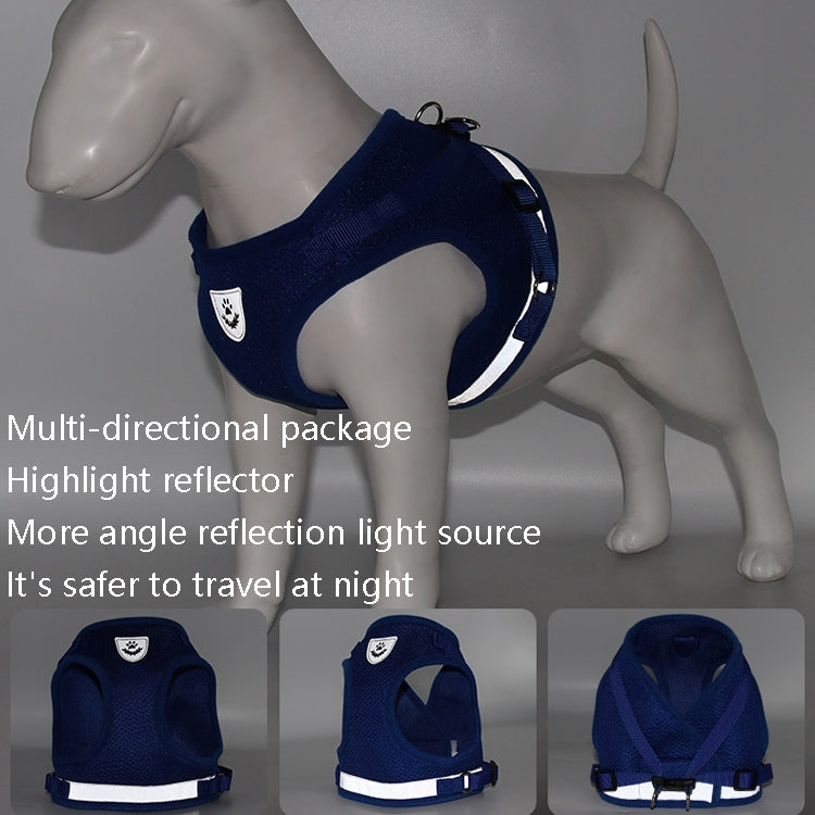 BL-844 Pet Chest Straps Reflective Breathable Dog Rope, Size: XL(Black) - Leashes by PMC TechLife | Online Shopping South Africa | PMC TechLife