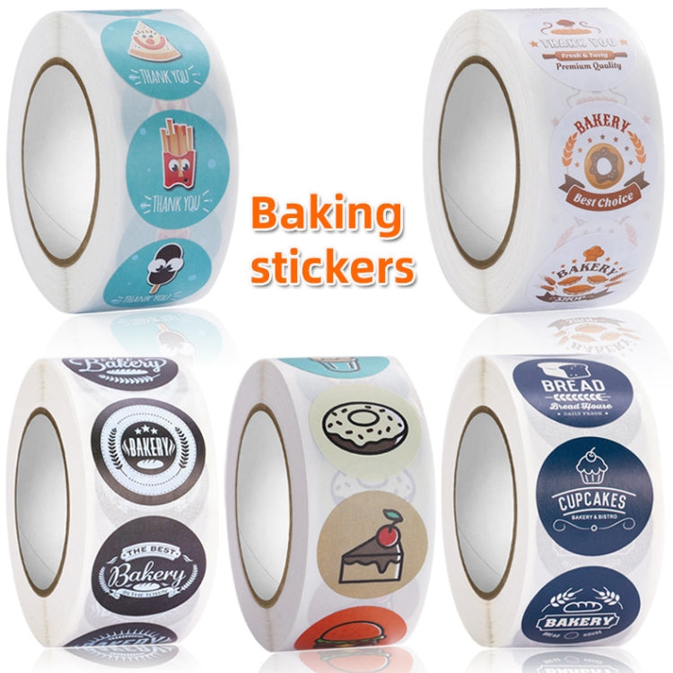 Bakery Cake Shop Cartoon Cute Sticker Decorative Sealing Sticker, Size: 2.5cm / 1 Inch(HA021) - Sticker & Tags by PMC Jewellery | Online Shopping South Africa | PMC Jewellery