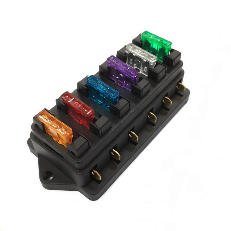 F458-Z Direct 6-Way Fuse Holder Car DC Modification Insurance Box - Fuse by PMC TechLife | Online Shopping South Africa | PMC TechLife