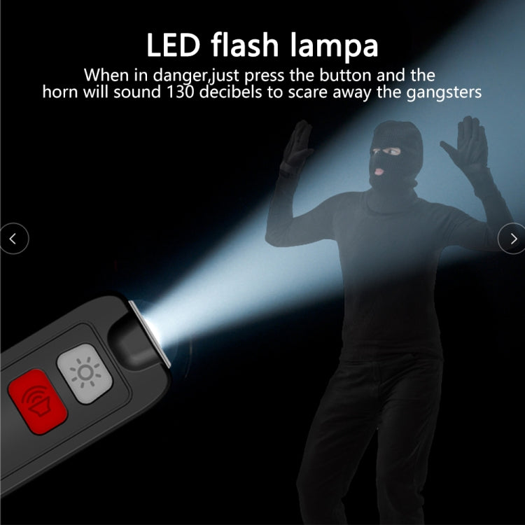 AF-2002 130dB Rechargeable Anti-Wolf Alarm Self-Defense Device With Distress Light(Blue) - free shipping - PMC TechLife - Order now!