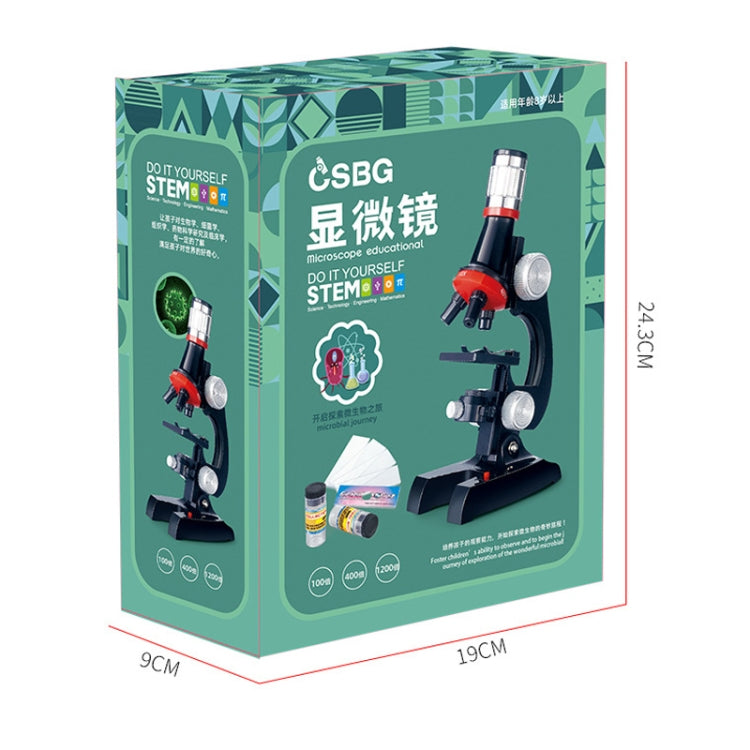HD 1200 Times Microscope Children Educational Toys(Black) - Digital Microscope by PMC Jewellery | Online Shopping South Africa | PMC Jewellery