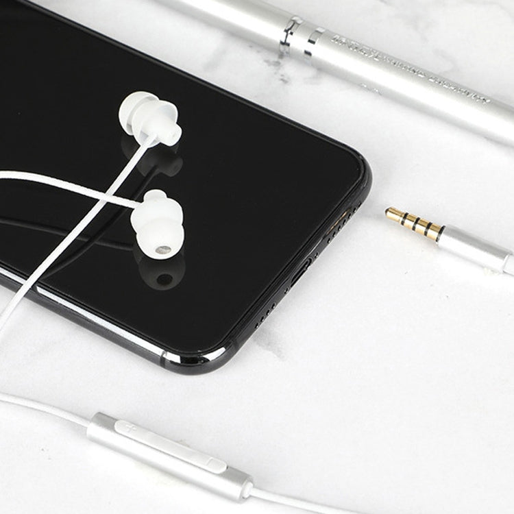 EN3900 3.5mm Plug In-Ear Wired Control Earphone with Mic(White) - In Ear Wired Earphone by PMC TechLife | Online Shopping South Africa | PMC TechLife