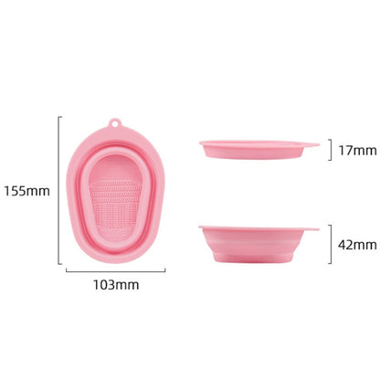 2 PCS Silicone Makeup Brush Puff Cleaning Pad(Rose Red) - Tools by PMC Jewellery | Online Shopping South Africa | PMC Jewellery