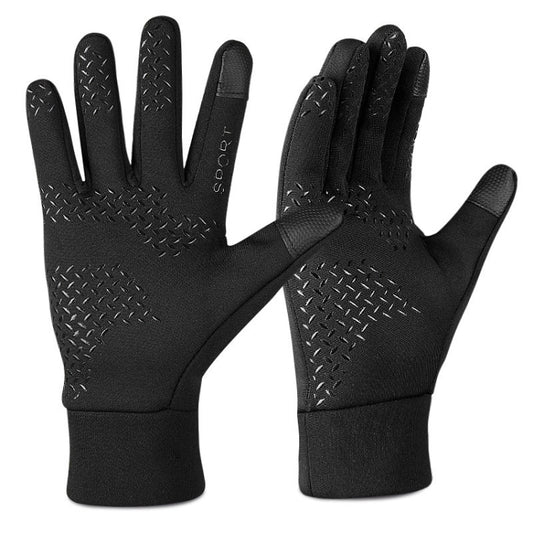 Outdoor Sports Velvet Anti-Slip Glove, Size: M(Black) - Full Finger Gloves by PMC Jewellery | Online Shopping South Africa | PMC Jewellery