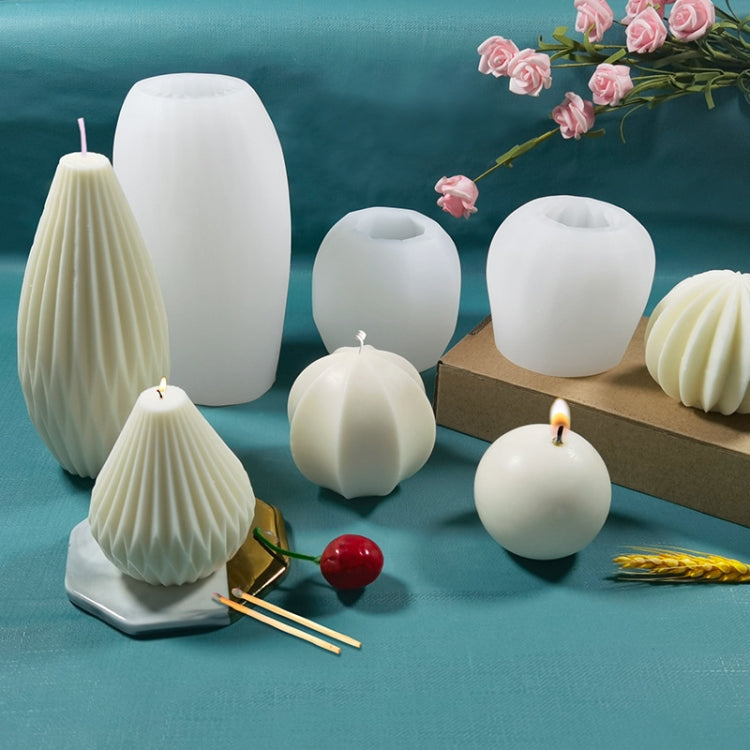 Scented Candle Silicone Mold DIY Handmade Soap Mold, Specification: Sector - Arts & Crafts by PMC TechLife | Online Shopping South Africa | PMC TechLife