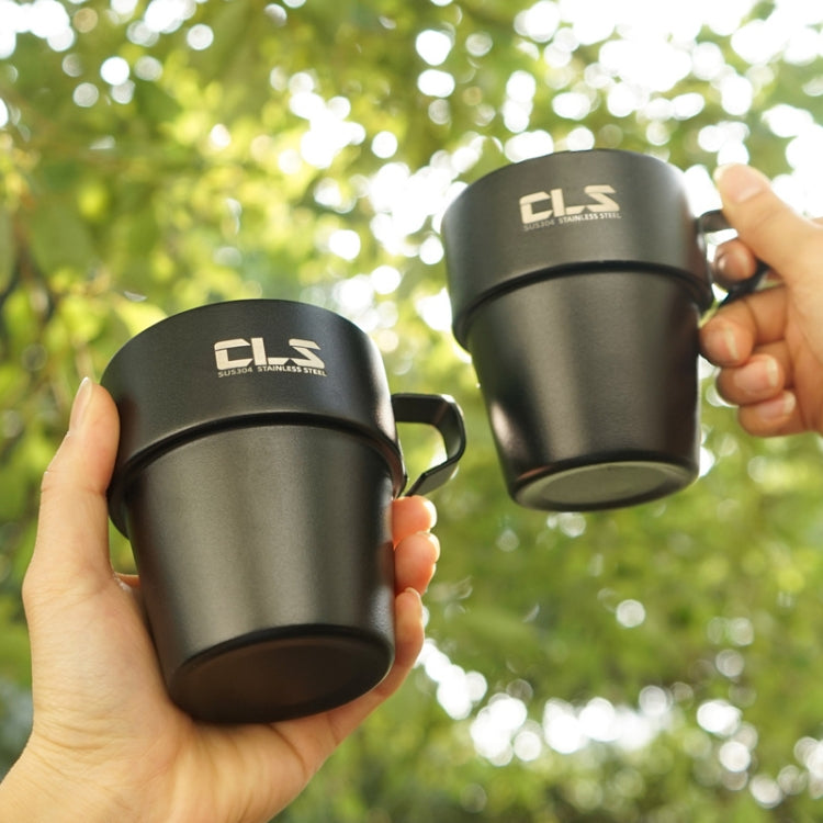 CLS 4 in 1 Outdoor 304 Stainless Steel Camping Cup(300ml) - Cookwares & Tablewares by CLS | Online Shopping South Africa | PMC Jewellery