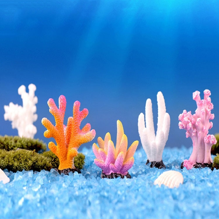 10 PCS Simulation Resin Coral Aquarium Fish Tank Small Ornaments, Colour: No. 5 Colorful - Fish Tank Decoration by PMC Jewellery | Online Shopping South Africa | PMC Jewellery