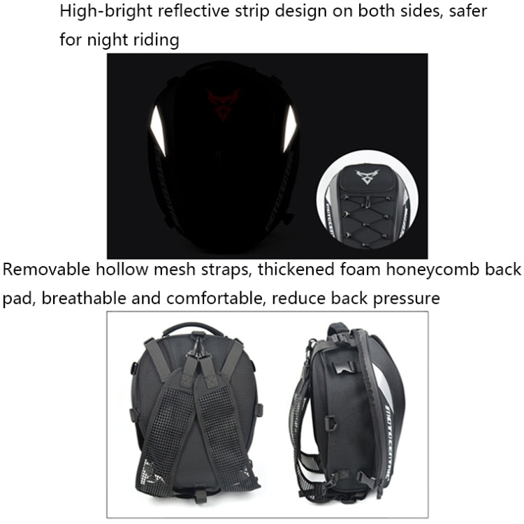 MOTOCENTRIC 11-MC-0102 Motorcycle Rear Seat Helmet Bag(Green) - free shipping - PMC TechLife - Order now!