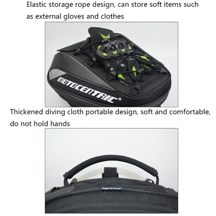 MOTOCENTRIC 11-MC-0102 Motorcycle Rear Seat Helmet Bag(Green) - free shipping - PMC TechLife - Order now!