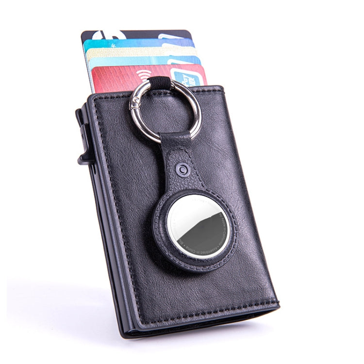 RFID Keychain Tracker Cover Locator Card Holder Wallet for AirTag(Brown) - Wallet Series by PMC Jewellery | Online Shopping South Africa | PMC Jewellery