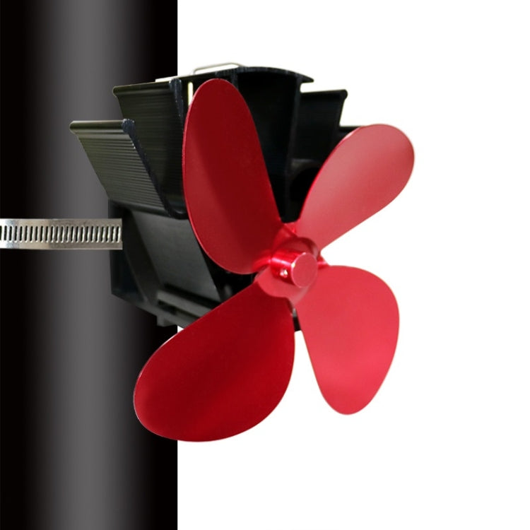 YL603 Thermodynamic Magnetless Wall Mounted Fireplace Fan(Red) - Fireplace Fan by PMC Jewellery | Online Shopping South Africa | PMC Jewellery