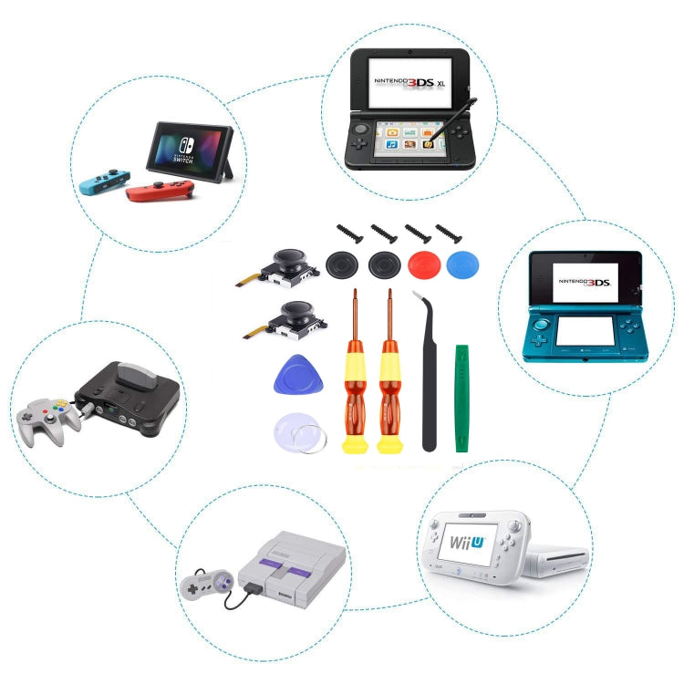 Joy-Con 3D Joystick Repair Screwdriver Set Gamepads Disassembly Tool For Nintendo Switch, Series: 12 In 1 - Tools by PMC TechLife | Online Shopping South Africa | PMC TechLife