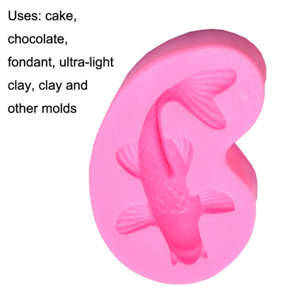 2 PCS Goldfish Baking Fondant Silicone Mold Cake Decorating(Pink) - Food Molds by PMC Jewellery | Online Shopping South Africa | PMC Jewellery